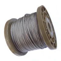 闪电客304不锈钢钢丝绳/包塑包胶钢丝绳晾衣架绳钢索绳1/2/3/4/5/6mm粗 0.4mm(送30个铝套) 30m