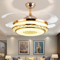 吊扇灯隐形风扇灯餐厅客厅卧室家用现代简约变频带电风扇吊灯