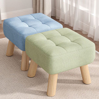 蜂贝小凳子家用客厅坐凳沙发凳软包坐垫简约现代门口换鞋凳矮凳