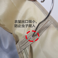 衣柜皮衣皮草专用防尘袋衣罩貂皮水貂防尘袋透气防潮防虫防蛀可洗 轻奢灰 短款90*60*10cm