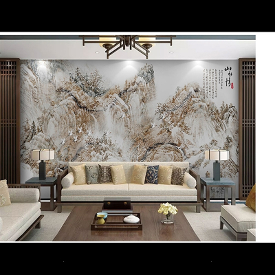 8D电视背景墙壁纸5D客厅装饰现代简约大气3D立体凹凸壁画高清墙布