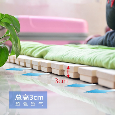 榻榻米透气折叠硬床板防潮排骨架简易松木床垫架子1.51.8米