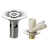 11cm不锈钢地漏防臭防虫地漏芯洗衣机下水圆形两用地漏110管专用