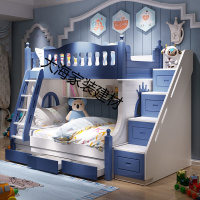 儿童床上下床男孩多功能子母床小孩亲子高低床上下铺木床双层