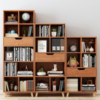 闪电客简易家用小书架学生置物架简约落地书柜客厅收纳柜子经济型整理架