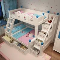 闪电客全儿童床男孩高低床成人子母床女孩公主床上下床双层床组合床