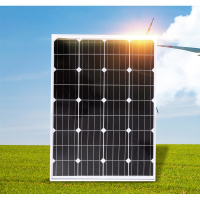 闪电客全新100W瓦单晶太阳能板太阳能电池板发电板光伏发电系统12V家用 单晶150W12V尺寸:67*148公分
