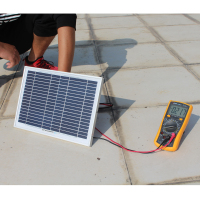 闪电客足功率18V10W20W30W多晶硅太阳能电池板组件充12V电瓶充电LE 单晶18V10W350*240*17