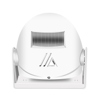 铃感应器叮咚便利店超市店铺进店闪电客欢迎光临语音迎宾红外线报警器 经典黑(送电池送3米电源线)