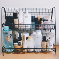 化妆品收纳盒桌面置物架闪电客护肤品多层ins收纳架化妆盒网红宿舍