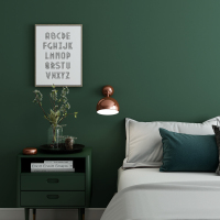 美式复古墨绿色墙纸北欧风格闪电客电视背景墙壁纸纯色卧室服装店理发店