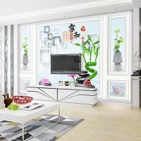 客厅电视背景墙壁纸5D影视墙壁画闪电客装饰墙纸18D立体网红带边框墙布