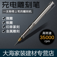 电动刻字笔金属玉刻打标机闪电客小型微核玉篆刻工具刻笔 DT-008(核雕套装),送109pc