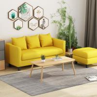 北欧沙发闪电客小户型客厅双人三人服装店简易卧室小沙发布艺出租房网红
