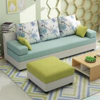 小户型闪电客布艺沙发客厅组合简约出租房特价便宜3/1.8米长三人布沙发
