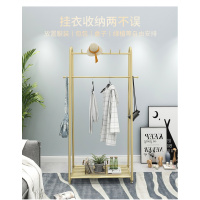 北欧挂衣架落地卧室简易衣帽架创意轻奢闪电客简约现代家用置物衣服架子 YMJ29亚光黑长80高172