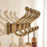 免打孔闪电客后挂衣钩衣服挂钩壁挂墙壁玄关挂衣架进墙上衣帽钩排钩 仿古一代二钩(打孔)