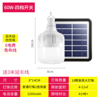 太阳能灯LED庭院灯闪电客泡户外农村家用室内超亮房间室外照明路灯