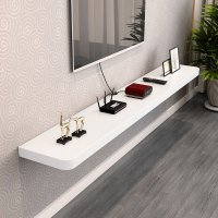 卧室闪电客电视柜挂墙墙上壁挂悬挂式电视墙机顶盒置物架书架一字板隔板