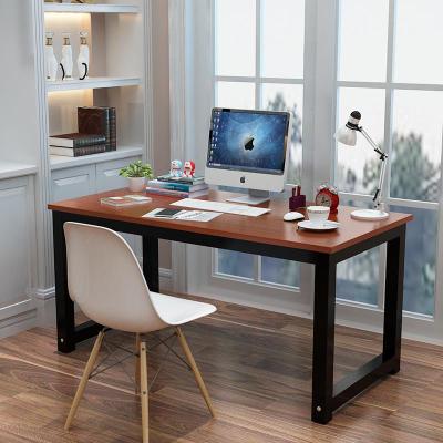 简易电脑桌台式桌闪电客家用写字台书桌简约现代钢木办公桌子双人桌