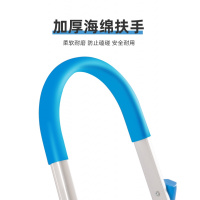 铝合金室内二米家庭人字家用合梯子折叠闪电客加厚四步梯多功能伸缩轻便 加厚铝合金 滑纹三步梯橙色