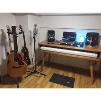 88键电钢工作台 北欧 音乐工作室桌带声卡机柜琴桌编曲桌