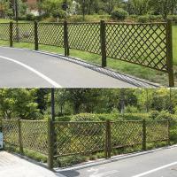 竹篱笆栅栏围栏户外室外闪电客竹子栏杆围墙护栏菜园庭院小花园花坛装饰