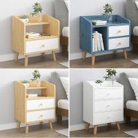 简易床头柜简约现代闪电客卧室床边置物架北欧风ins 小型储物柜