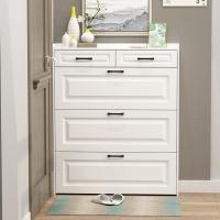 鞋柜家用口翻斗式闪电客窄超薄17cm楼梯鞋架简易大容量入户收纳玄关柜