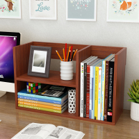 简易书架闪电客桌上学生用简易书柜置物架办公室宿舍书桌面收纳架小书柜