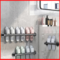 浴室拖鞋架免打孔卫生间置物架墙壁厕所壁挂鞋子收纳沥水架子