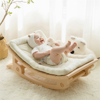 哄娃婴儿摇摇椅闪电客宝宝哄睡躺椅带娃儿摇床非电动摇篮