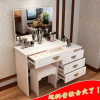 小户型梳妆台电视柜一体简约现代伸缩化妆柜电脑桌组合卧室多功能