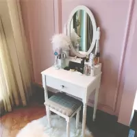 梳妆台卧室小户型现代简约网红化妆柜ins风美式桌子