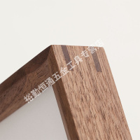 树德生活馆 木相框摆台正长方形创意简约桌面画框8寸12寸 胡桃木 中号:方形