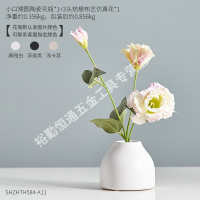 ins白色陶瓷花瓶摆件 客厅创意插花小瓷瓶餐桌干花装饰品 组合9