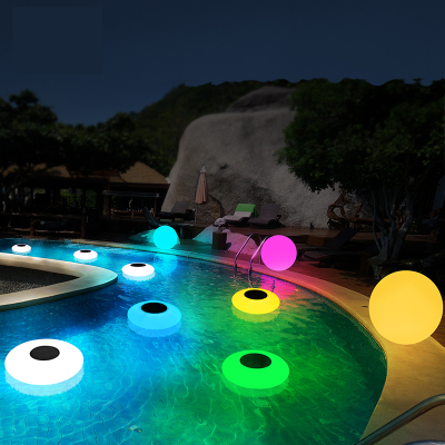 河灯水上漂浮球灯闪电客充电式遥控水池泳池庭院装饰景观太阳能圆球水灯