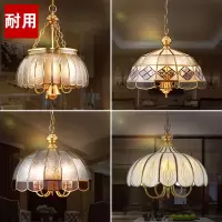 欧式铜吊灯餐厅闪电客吊灯现代简约美式吊灯复古卧室灯饰轻奢玄关灯具