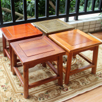 中式木矮凳花梨木闪电客换鞋小櫈子方凳木凳子家用客厅红木茶几小板凳