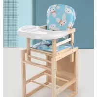 儿童木餐椅宝宝多功能餐桌椅闪电客家用吃饭座椅bb凳婴儿木餐椅男女