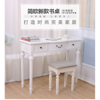 韩式欧式 家用田园白色台式电脑桌 书桌闪电客 办公桌写字桌特价