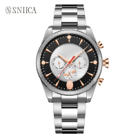 史尼嘉(SNIICA)意大利品牌手表全自动机械表男士钢带防水男表轻奢欧美商务时尚腕表米开朗基罗8027M