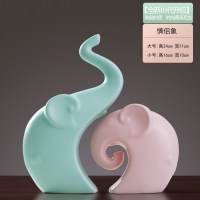 现代简约家居装饰摆件北欧创意客厅房间电视柜酒柜装饰品结婚 色(夫妻象)