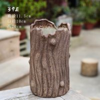 多肉花盆大号老桩高大口径法师植物创意简约陶罐粗陶陶瓷绿植盆器 [老桩盆-39E] 中等