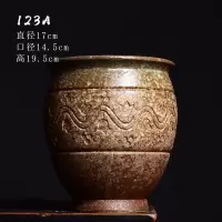 特大号多肉花盆粗陶法师老桩盆陶罐悬崖桩绿植盆栽高创意家用盆器 [老桩盆-123A] 大
