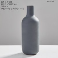 北欧ins风个性创意玻璃花瓶工艺品茶几办公室桌面摆件家居装饰品 直身大号