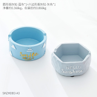 北欧家居简约实用树脂烟灰缸装饰品摆件客厅室内创意办公室摆设品 两个烟灰缸组合3