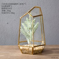 仿真多肉植物微景观几何玻璃花房客厅摆件家居装饰品室内创意摆设 组合13