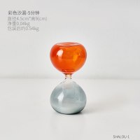 创意家居客厅室内装饰酒柜电视柜新婚结婚玻璃计时器沙漏摆件 5分钟彩色沙漏