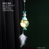 创意ins风女孩摆件家居饰品房间卧室装饰宿舍寝室布置少女心 挂件灯-蓝色